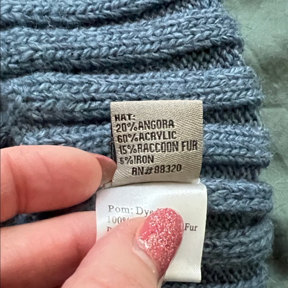 C.C BlueKnit Beanie with Fluffy Pom-Pom - Picture 4 of 4